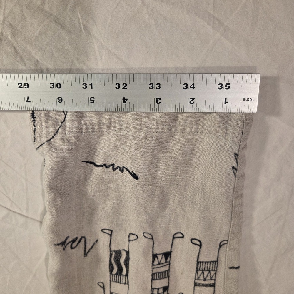 Vintage Chico's Design 100% Linen Pull On Cropped Capri Pants Y2K, 24" Waist - Picture 9 of 9